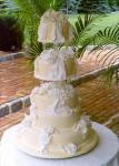 Golden Draped Roses (tiered)
